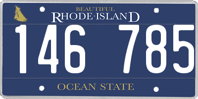 RI license plate 146785