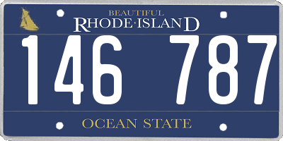 RI license plate 146787