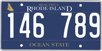 RI license plate 146789