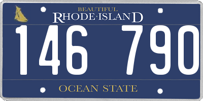 RI license plate 146790