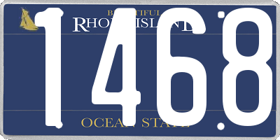 RI license plate 1468