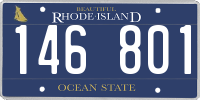 RI license plate 146801