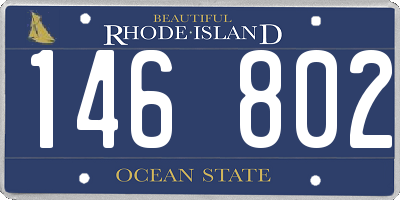 RI license plate 146802