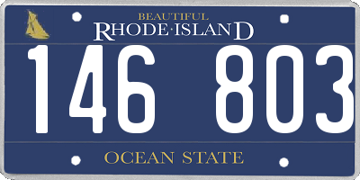 RI license plate 146803