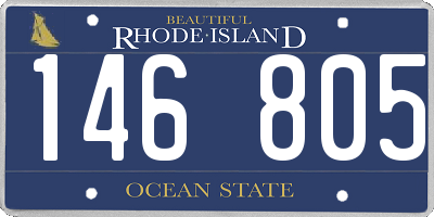 RI license plate 146805