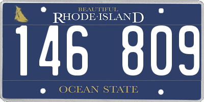 RI license plate 146809