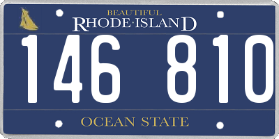 RI license plate 146810