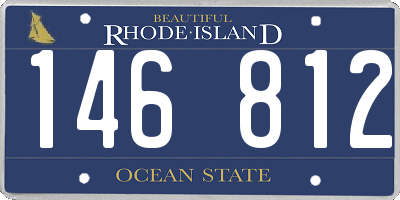 RI license plate 146812