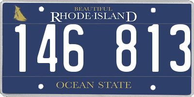 RI license plate 146813