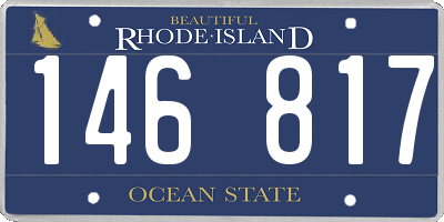 RI license plate 146817