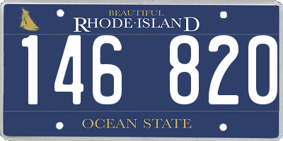 RI license plate 146820