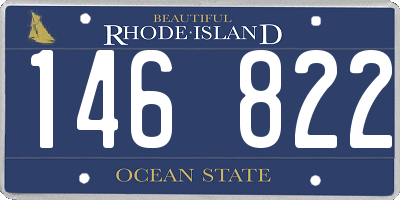 RI license plate 146822