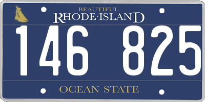 RI license plate 146825
