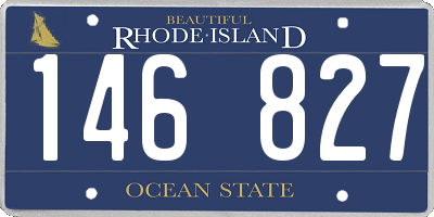 RI license plate 146827