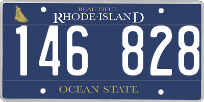 RI license plate 146828