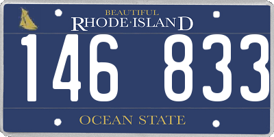 RI license plate 146833