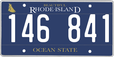 RI license plate 146841