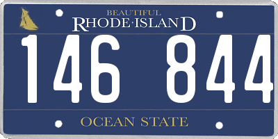 RI license plate 146844