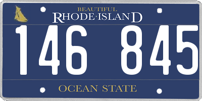 RI license plate 146845