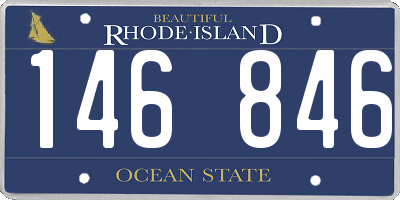 RI license plate 146846
