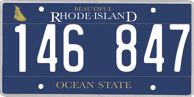 RI license plate 146847