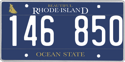 RI license plate 146850