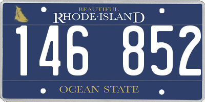 RI license plate 146852