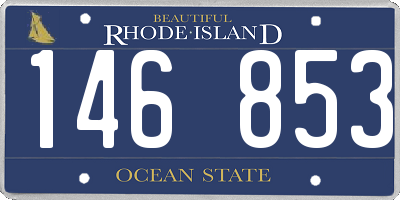 RI license plate 146853