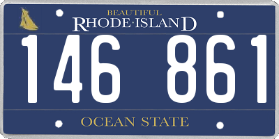 RI license plate 146861