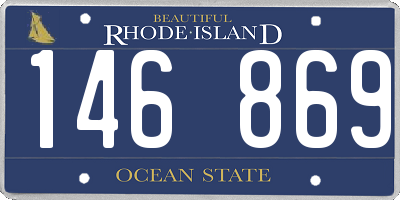 RI license plate 146869