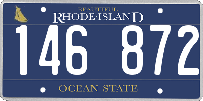 RI license plate 146872