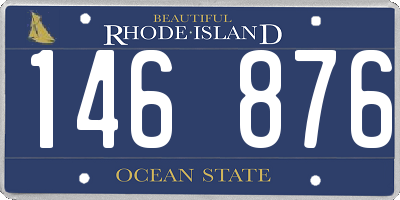 RI license plate 146876