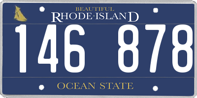 RI license plate 146878