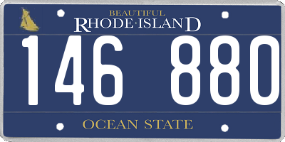 RI license plate 146880