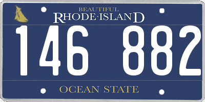RI license plate 146882