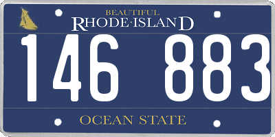 RI license plate 146883