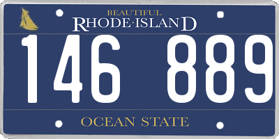 RI license plate 146889