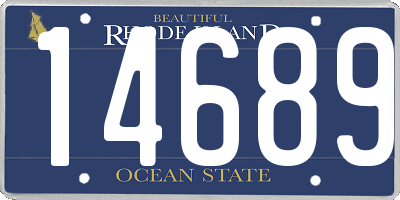 RI license plate 14689