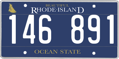 RI license plate 146891