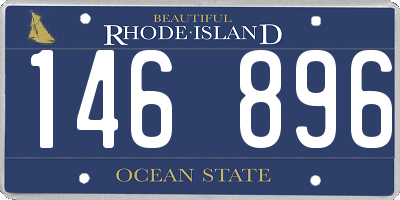 RI license plate 146896