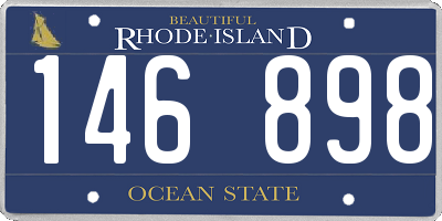 RI license plate 146898