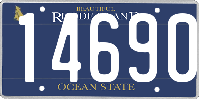 RI license plate 14690