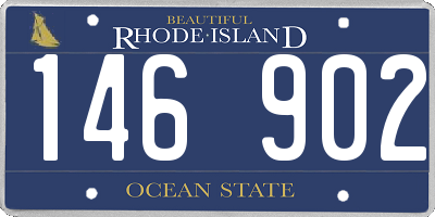 RI license plate 146902