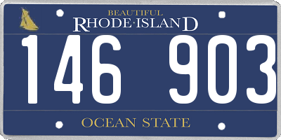RI license plate 146903