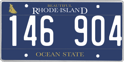 RI license plate 146904