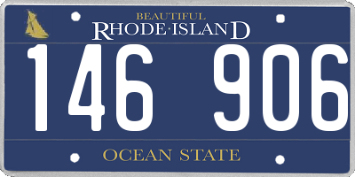 RI license plate 146906