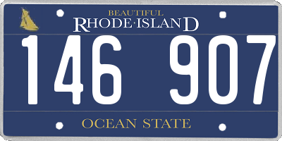 RI license plate 146907