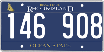 RI license plate 146908