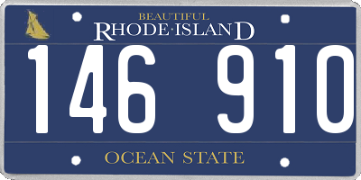 RI license plate 146910
