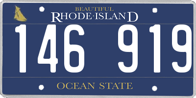 RI license plate 146919